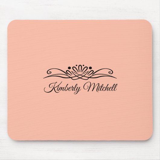 Trend Color Zachte Perzik Mousepad Muismat (Voorkant)
