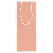 Trend Color - Zachte perzik wijn geschenkzak Cadeautas (Achterkant)