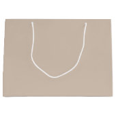 Trend Color - Zachte Taupe Grote Gift Bag Groot Cadeauzakje (Voorkant)