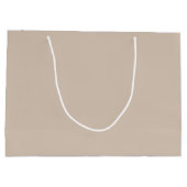 Trend Color - Zachte Taupe Grote Gift Bag Groot Cadeauzakje (Achterkant)
