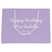 Trend Color - Zachte Violet  geschenktas Groot Cadeauzakje (Voorkant)