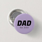 Trend Color - Zachte Violet Papa Button (Voorkant /achterkant)
