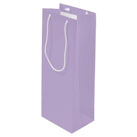 Trend Color - Zachte Violet Wijn Gift Bag Cadeautas (Voorkant Gekanteld)