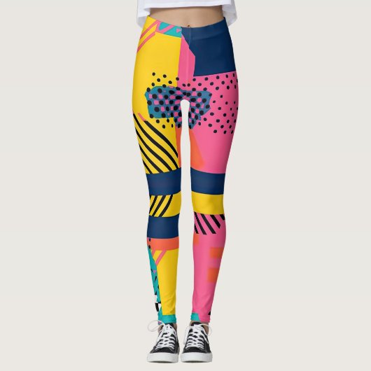 Trend Colorful van 80 jaar Leggings (Voorkant)