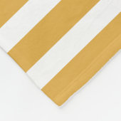 Trend Colors Brown White Stripes Sjabloon Elegant Fleece Deken (Hoek)