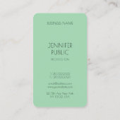 Trend Colors Custom Moderne Sjabloon Elegant Visitekaartje (Achterkant)