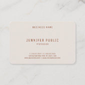 Trend Colors Elegant Luxurious Moderne Sjabloon Visitekaartje (Achterkant)