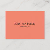 Trend Colors Elegant Moderne Eenvoudige Sjabloon Visitekaartje (Voorkant)