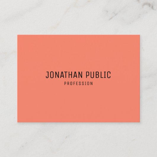 Trend Colors Elegant Moderne Eenvoudige Sjabloon Visitekaartje (Voorkant)