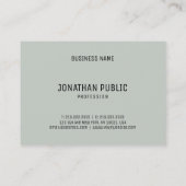 Trend Colors Elegant Moderne Eenvoudige Sjabloon Visitekaartje (Achterkant)