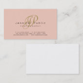 Trend Colors Fotografe Sjabloon Monogram Visitekaartje (Voorkant / Achterkant)