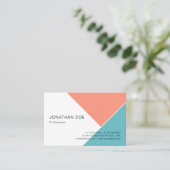 Trend Colors Modern Simple Design Sjabloon Visitekaartje (Staand voorkant)