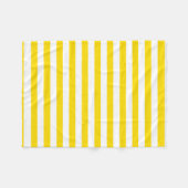 Trend Colors Yellow White Striped Moderne Sjabloon Fleece Deken (Voorkant (Horizontaal))