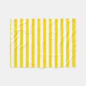 Trend Colors Yellow White Stripes Sjabloon Elegant Fleece Deken (Voorkant (Horizontaal))