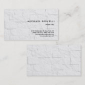 Trend Eenvoudige Wandbaksteen Professioneel Visite Visitekaartje (Voorkant / Achterkant)