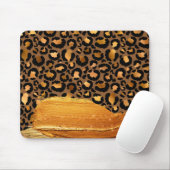 Trend Gold Strokes op de tijgerhuid Muismat (Met muis)