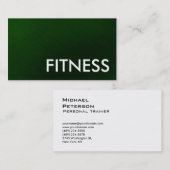 Trend Green White Professional Sport Visitekaartje (Voorkant / Achterkant)