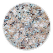 Trend Grey Mauve Pink Marble Granite Patroon Keramische Knop (Voorkant)