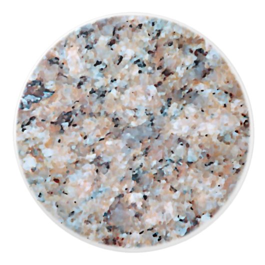 Trend Grey Mauve Pink Marble Granite Patroon Keramische Knop (Voorkant)