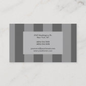 Trend Grey Pattern Handwrite Manager-Visitekaartje Visitekaartje (Achterkant)