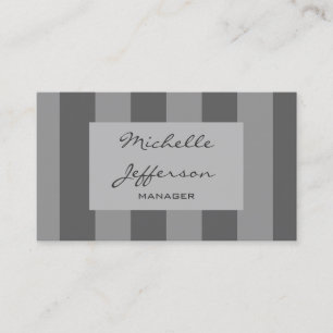 Trend Grey Pattern Handwrite Manager-Visitekaartje Visitekaartje