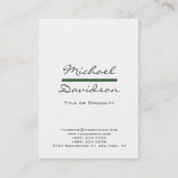 Trend Grey Script Wit Groen Visitekaartje