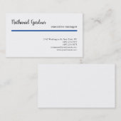 Trend handschrift eenvoudig creatief modern minima visitekaartje (Voorkant / Achterkant)