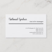 Trend handschrift eenvoudig creatief modern minima visitekaartje (Voorkant)