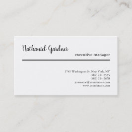 Trend handschrift eenvoudig creatief modern minima visitekaartje