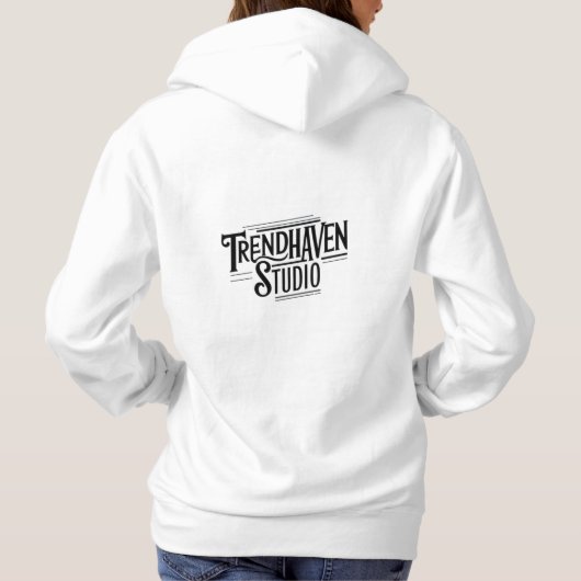 Trend Haven Studio - Stijlvol en uniek grafisch T- Hoodie (Achterkant)