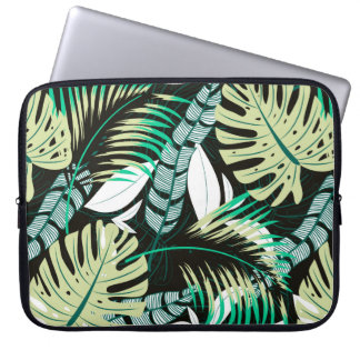 Trend helder naadloos patroon met kleurrijke tromm laptop sleeve