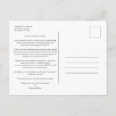 Trend Initials Chic Ornament Sophisticated Wedding Aankondigingskaart (Achterkant)