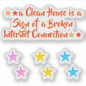 Trend Joke Saying (Internet Quote) Funny Meme Girl Sticker (Voorkant)