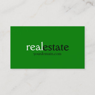 Trend Kantoor Green Real Estate Agent Visitekaartj Visitekaartje