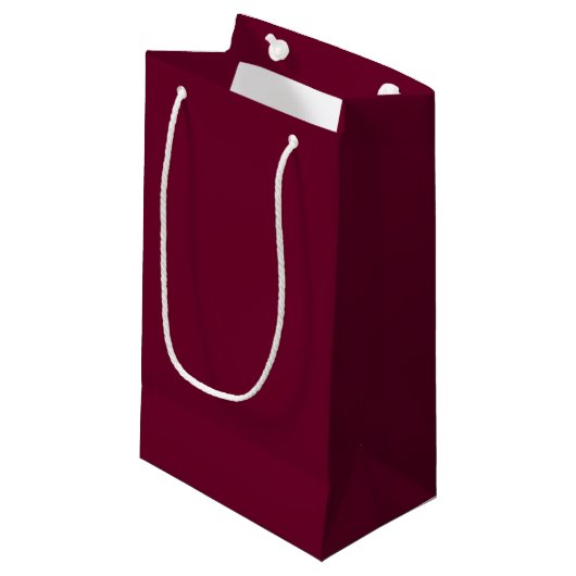 Trend Kleur Donker Bourgogne Gift Bag Klein Cadeauzakje (Voorkant Gekanteld)