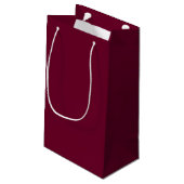 Trend Kleur Donker Bourgogne Gift Bag Klein Cadeauzakje (Achterkant Gekanteld)