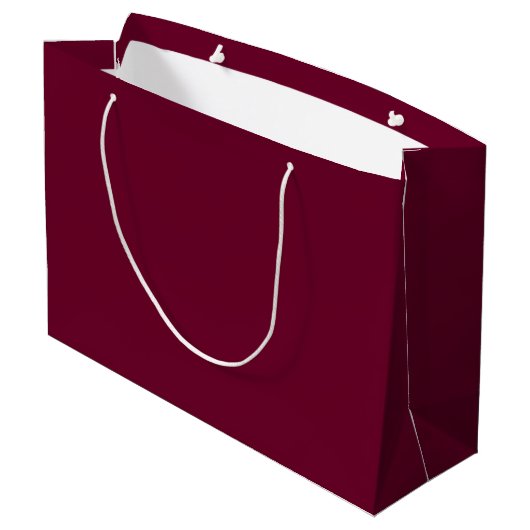 Trend Kleur Donker Bourgogne Grote Gift Bag Groot Cadeauzakje (Achterkant Gekanteld)