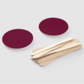 Trend Kleur Donker Bourgondische Hand Fan Handwaaier (Niet-gemonteerd)