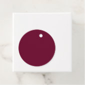 Trend Kleur Donker Burgundy Bedankjes Labels (In situ)