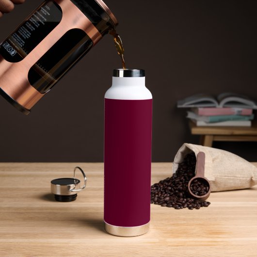 Trend Kleur - Donker Burgundy - Waterfles (Koffie)