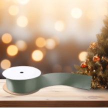 Trend Kleur Gedempt Groen Grijs Satijnen Lint