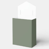 Trend Kleur Gedempte Groengrijs Bedankdoosjes (Geopend)