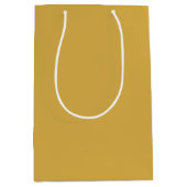Trend Kleur - Gouden Gele Medium Gift Bag Medium Cadeauzakje (Voorkant)