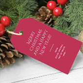 Trend Kleur Levendige Magenta Minimalist Cadeaulabel