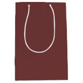 Trend Kleur - Mahonie Bruin Medium Gift Bag Cadeauzakje (Voorkant)