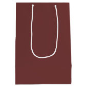 Trend Kleur - Mahonie Bruin Medium Gift Bag Cadeauzakje (Achterkant)