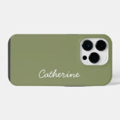 Trend Kleur Reed Groen Naam iPhone Hoesje (Achterkant horizontaal)