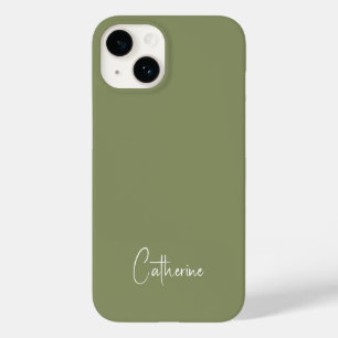 Trend kleur rood groen minimalistisch Case-Mate iPhone 14 hoesje