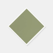 Trend Kleur Rood Groen Minimalistische Papieren se Servet (Hoek)