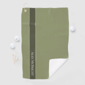 Trend Kleur Rood Groen Moderne Naam Golf Handdoek (Insitu)